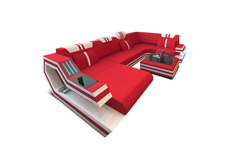 Couchlandschaft Ravenna U-Form in Stoff