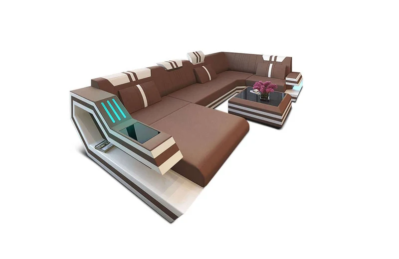 Couchlandschaft Ravenna U-Form in Stoff