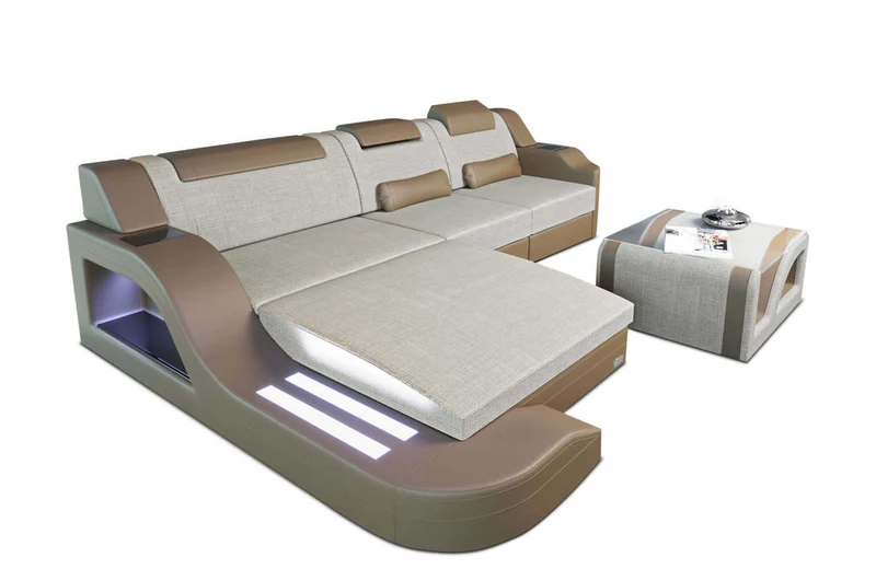 Stoff Ecksofa Palermo L-Form