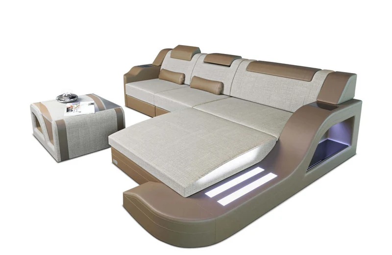 Stoff Ecksofa Palermo L-Form