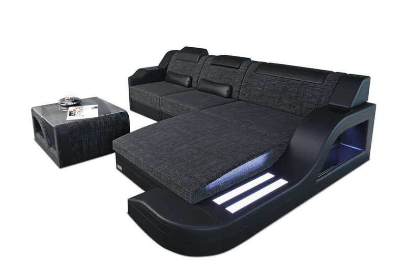 Stoff Ecksofa Palermo L-Form