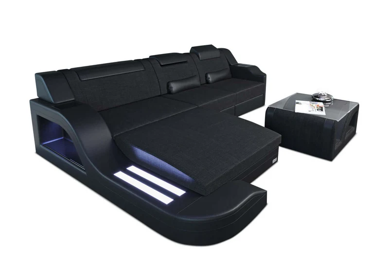 Stoff Ecksofa Palermo L-Form
