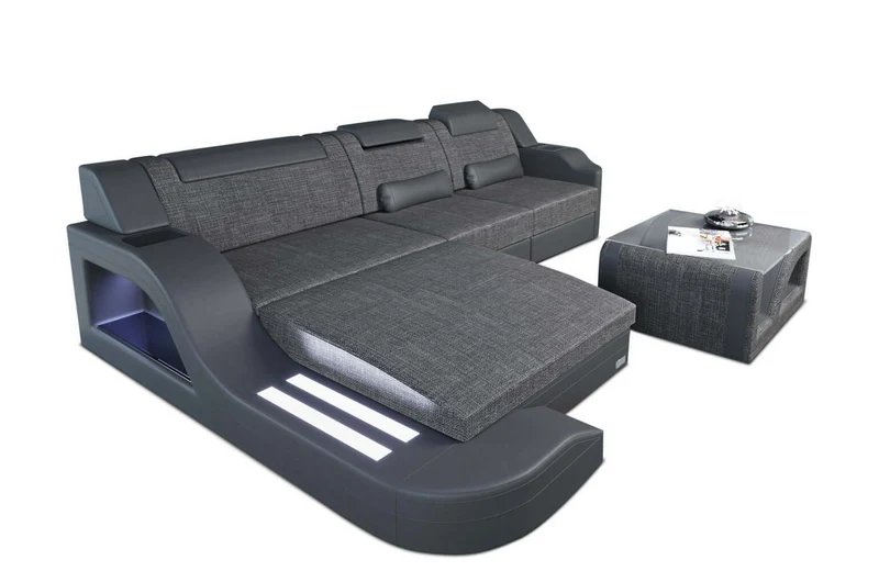 Stoff Ecksofa Palermo L-Form
