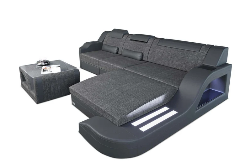 Stoff Ecksofa Palermo L-Form