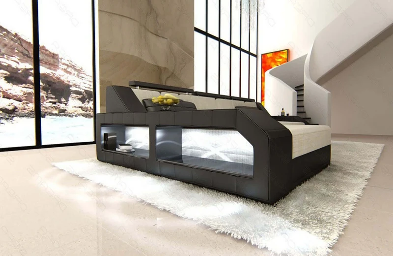 Ecksofa Arezzo L-Form aus Stoff