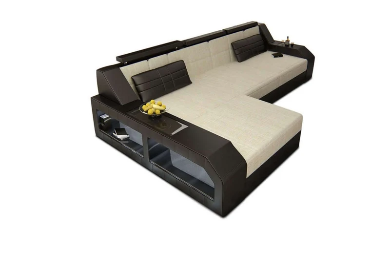 Ecksofa Arezzo L-Form aus Stoff