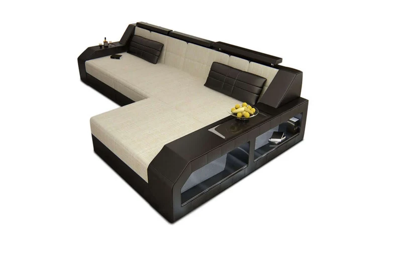 Ecksofa Arezzo L-Form aus Stoff