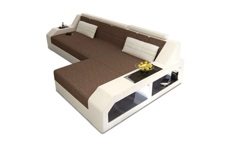 Ecksofa Arezzo L-Form aus Stoff