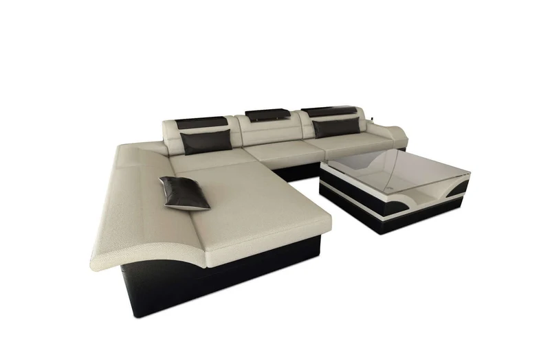Ecksofa Monza L-Form aus Stoff
