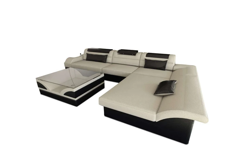 Ecksofa Monza L-Form aus Stoff