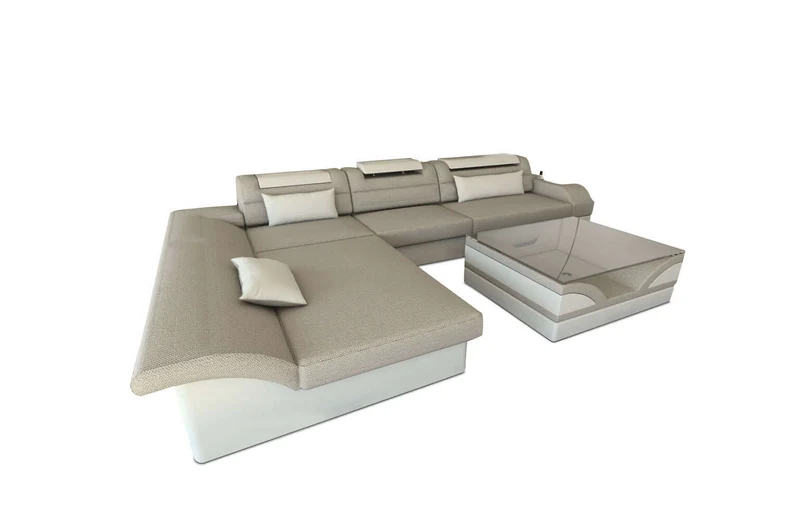 Ecksofa Monza L-Form aus Stoff