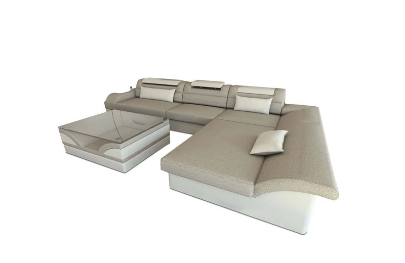 Ecksofa Monza L-Form aus Stoff
