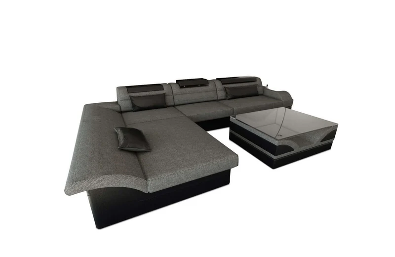 Ecksofa Monza L-Form aus Stoff