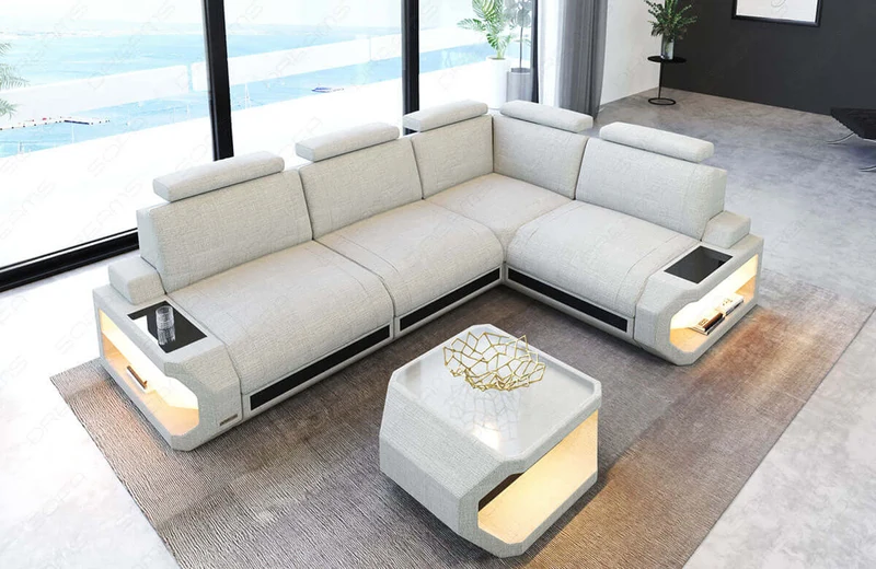 Stoff Ecksofa Siena L-Form