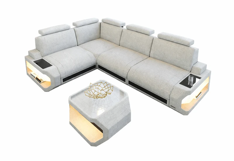 Stoff Ecksofa Siena L-Form