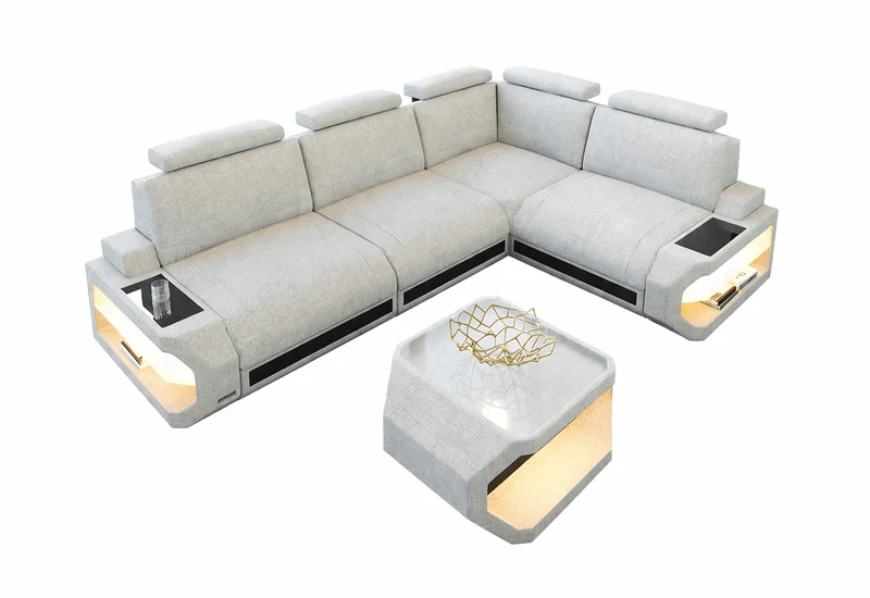 Stoff Ecksofa Siena L-Form
