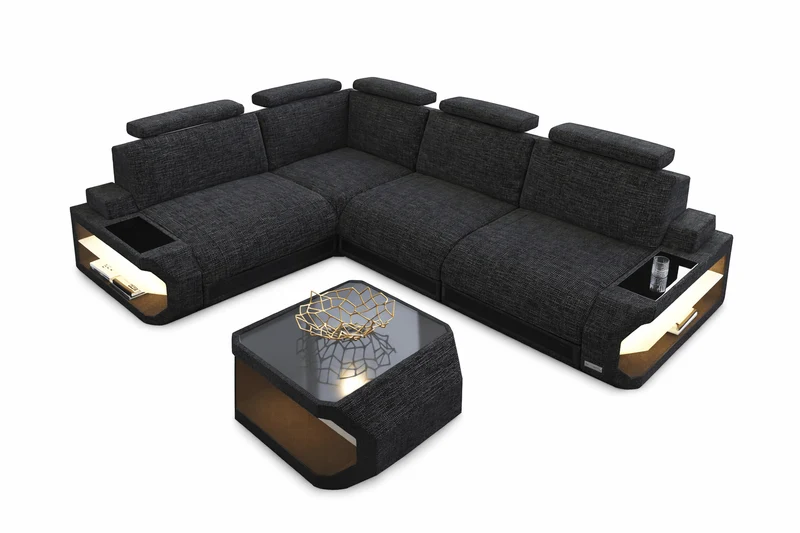 Stoff Ecksofa Siena L-Form