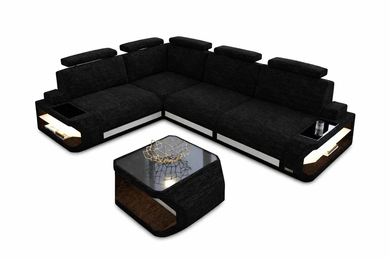 Stoff Ecksofa Siena L-Form