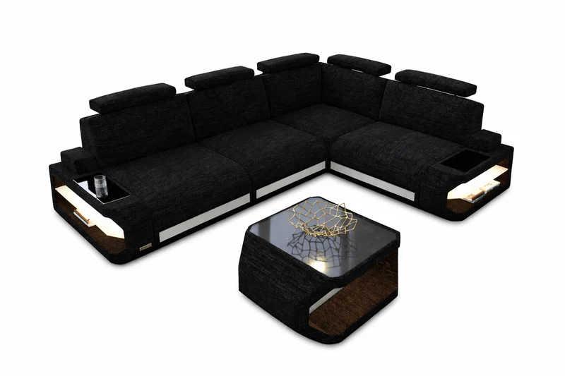 Stoff Ecksofa Siena L-Form