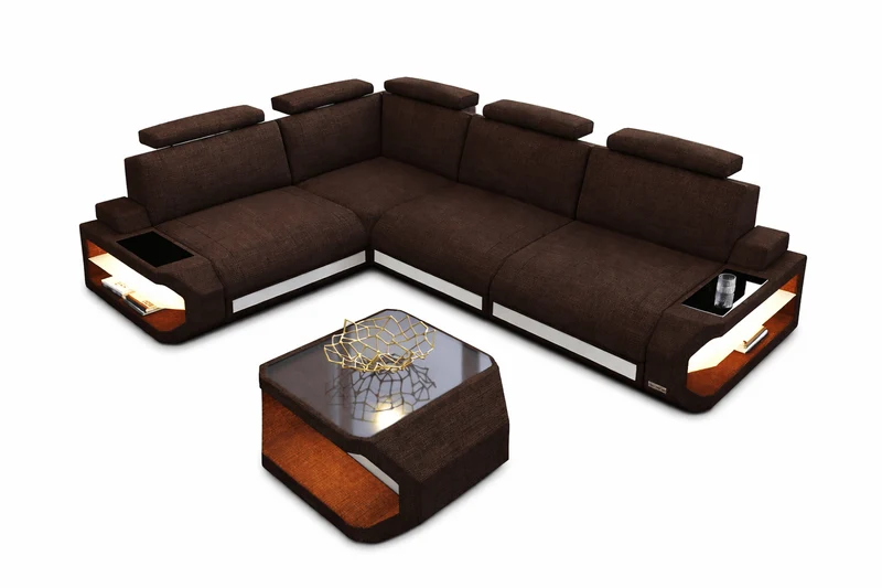 Stoff Ecksofa Siena L-Form