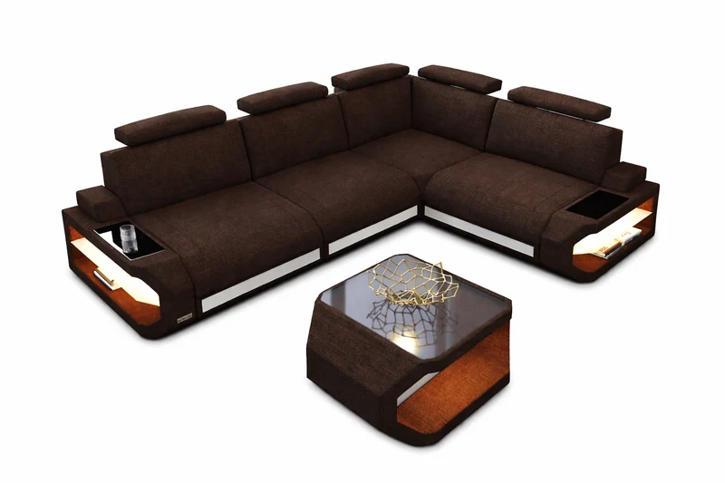 Stoff Ecksofa Siena L-Form