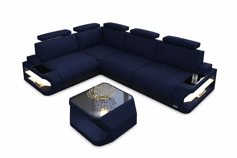 Stoff Ecksofa Siena L-Form