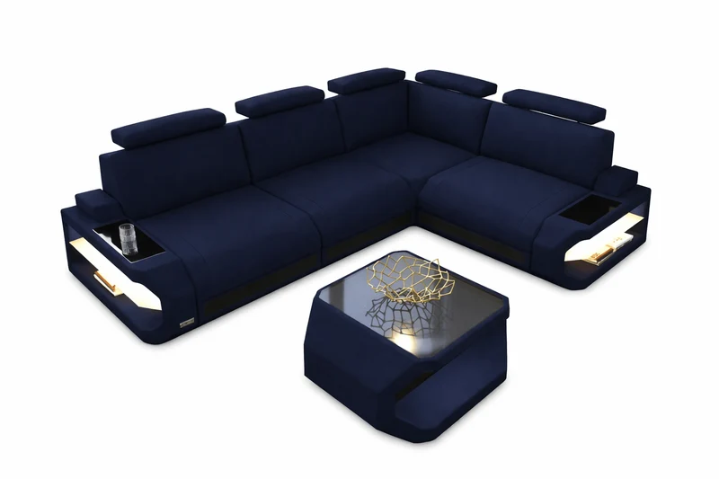 Stoff Ecksofa Siena L-Form