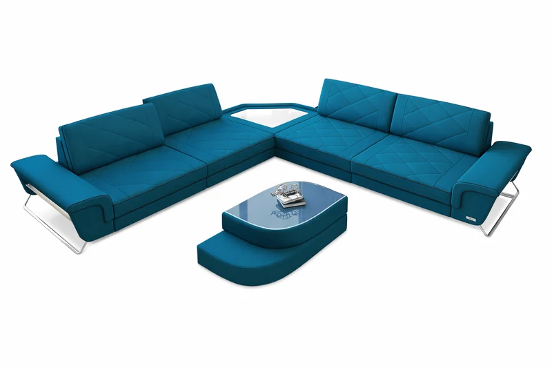 Stoff Ecksofa Sepino L-Form