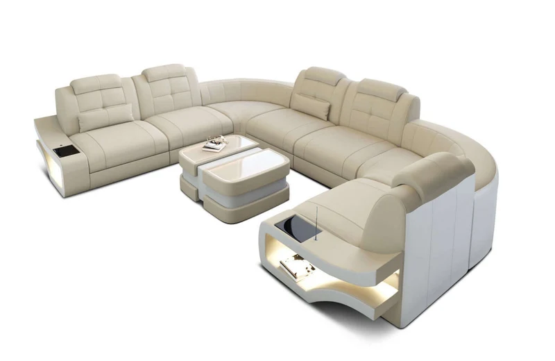Couchlandschaft Elena U-Form in Stoff
