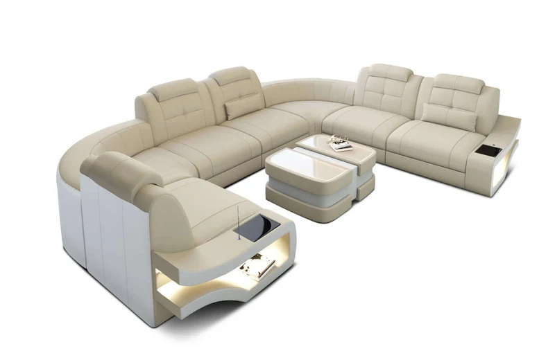 Couchlandschaft Elena U-Form in Stoff