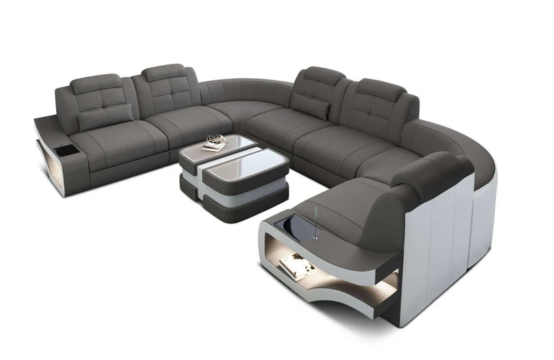 Couchlandschaft Elena U-Form in Stoff