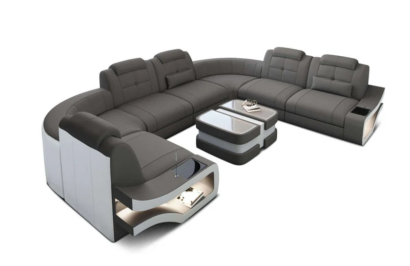 Couchlandschaft Elena U-Form in Stoff