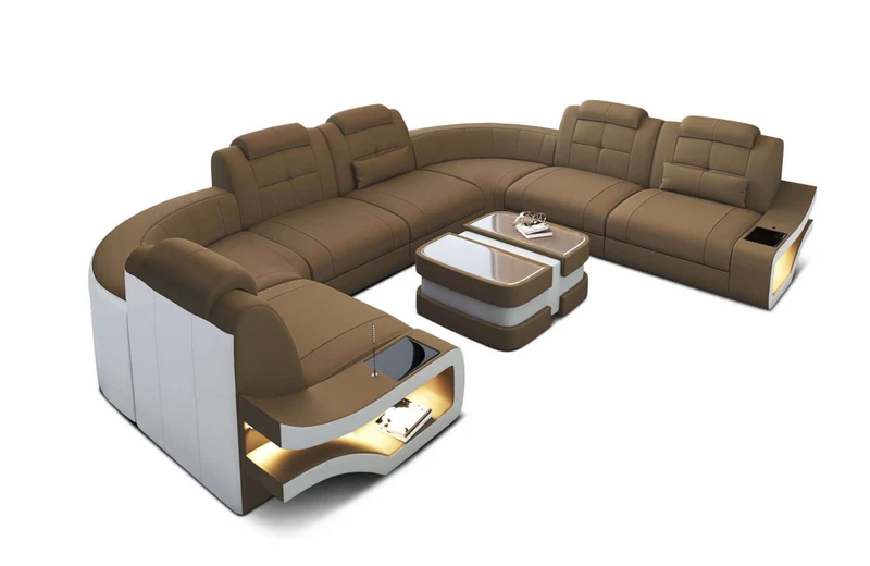 Couchlandschaft Elena U-Form in Stoff