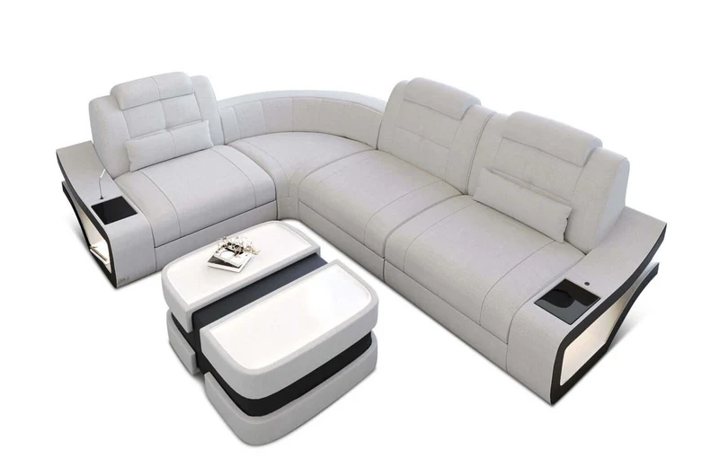 Stoff Ecksofa Elena L-Form