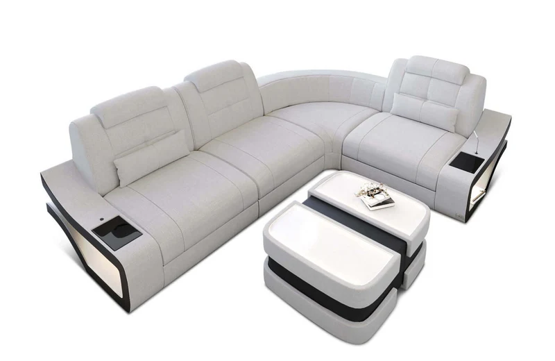 Stoff Ecksofa Elena L-Form
