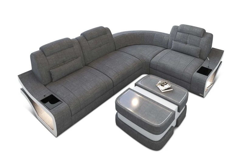 Stoff Ecksofa Elena L-Form