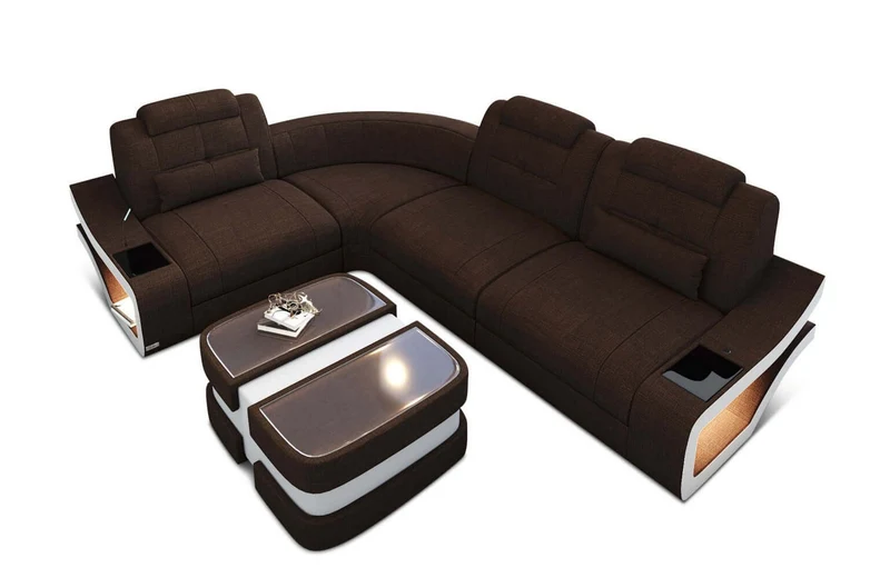 Stoff Ecksofa Elena L-Form