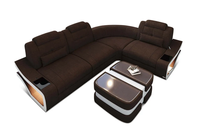 Stoff Ecksofa Elena L-Form