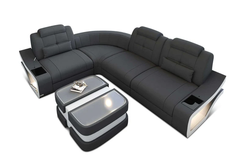 Stoff Ecksofa Elena L-Form