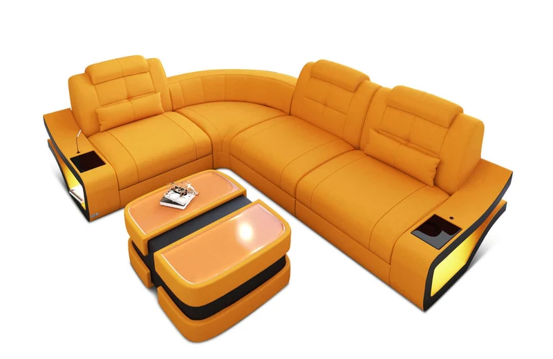 Stoff Ecksofa Elena L-Form