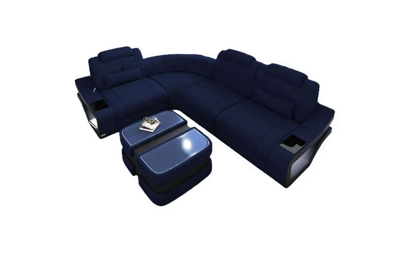 Stoff Ecksofa Elena L-Form