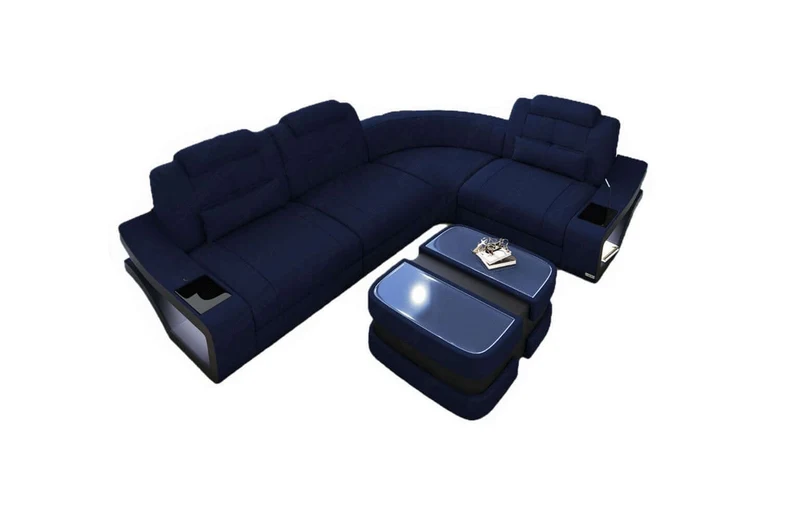 Stoff Ecksofa Elena L-Form