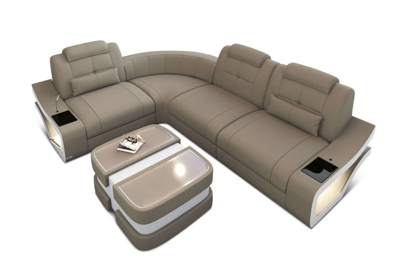 Stoff Ecksofa Elena L-Form