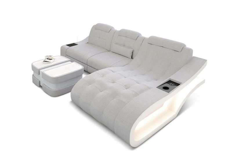 Ecksofa Elegante L-Form aus Stoff