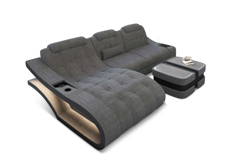 Ecksofa Elegante L-Form aus Stoff