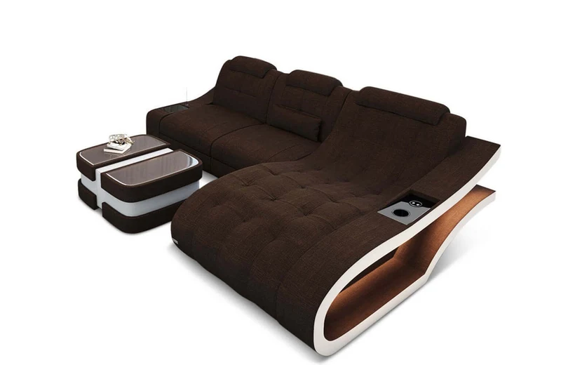 Ecksofa Elegante L-Form aus Stoff