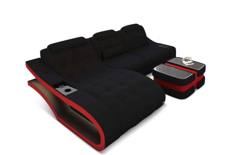 Ecksofa Elegante L-Form aus Stoff