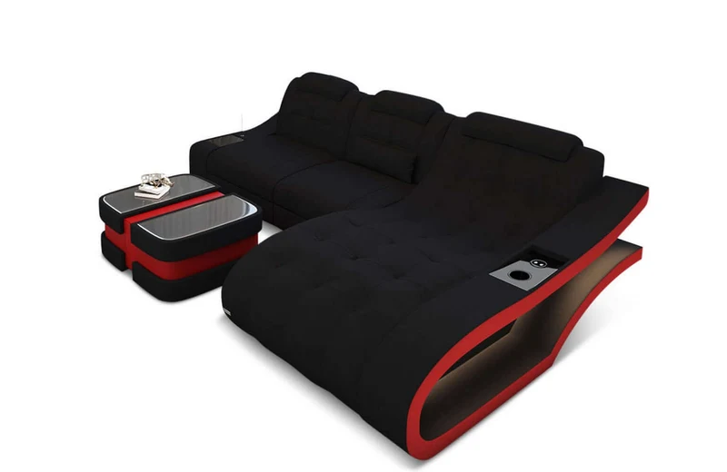 Ecksofa Elegante L-Form aus Stoff