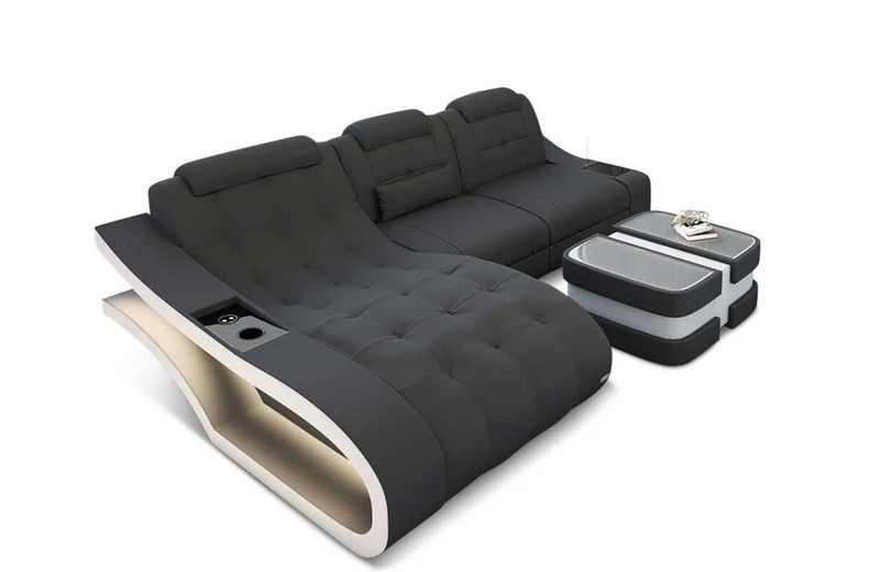 Ecksofa Elegante L-Form aus Stoff