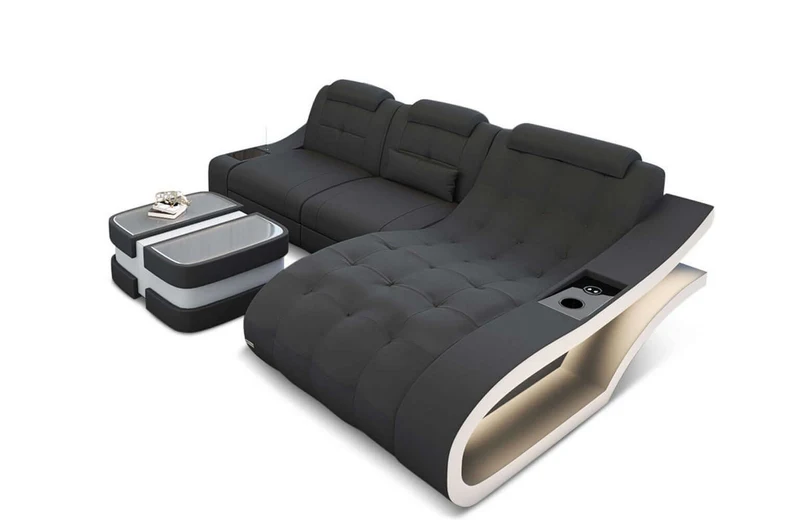 Ecksofa Elegante L-Form aus Stoff